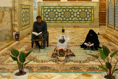 مراسم جزءخوانی قرآن در امامزاده نرمی دولت‌آباد