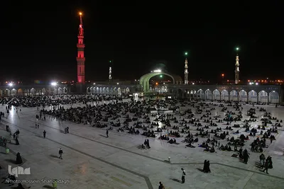عزاداری شب پنجم محرم در مسجد جمکران