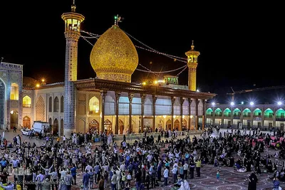 حرم شاهچراغ(ع) در سوگ جوادالائمه(ع)‎‎