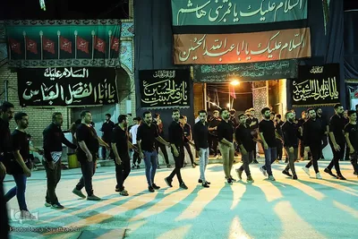 مراسم سینه‌زنی بوشهری در مسجد امام سجاد(ع) اهواز