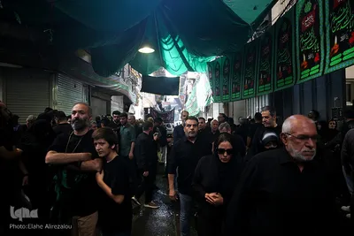 عزاداری عاشورا در چهارراه گلوبندک