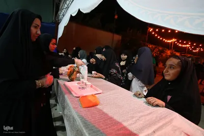 عزاداری شب اربعین در موکب انصارالمهدی(عج) شهرک سعدی شیراز