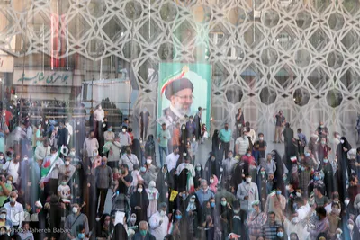 برگزاری جشن پیروری رئیسی در میدان امام حسین(ع)