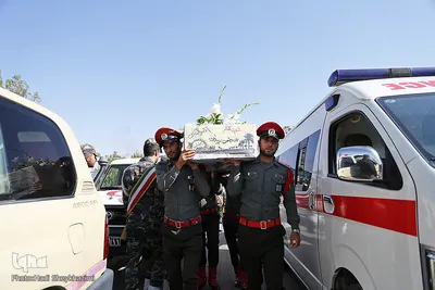 استقبال از ۹ شهید گمنام دفاع مقدس در تبریز