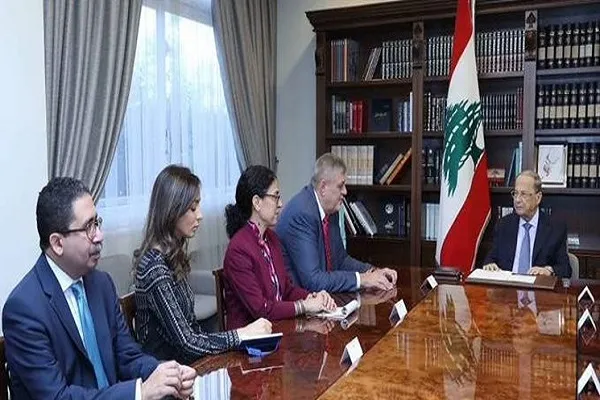 فرستاده سازمان ملل با میشل عون دیدار کرد