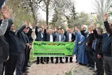 اجرای پویش «امید نهال» به یاد رهبر شهید و شهدای جنگ رمضان در اردبیل