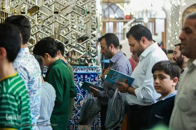آیین تعویض پرچم گنبد حرم عبدالعظیم حسنی (ع)
