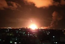 犹太复国主义政权袭击加沙的哈马斯阵地+视频
