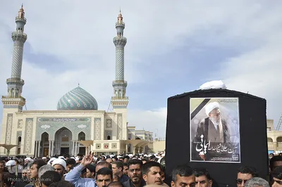مراسم تشیع پیکر مطهر آیت الله اسدالله ایمانی در قم