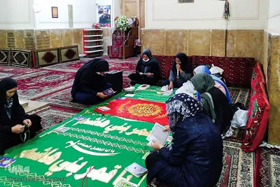 سفره صلوات در بقعه امامزاده بی بی خدیجه(س) شیراز‎‎