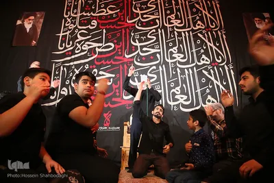 مراسم سوگواری هیئت هنر و رسانه قم