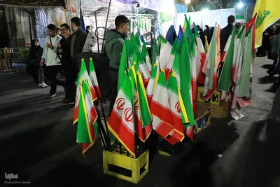 نمایش پهپاد شاهد ۱۳۶ در اجتماع شبانه تبریزی‌ها