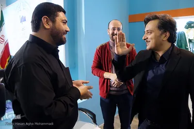 بازدید مجید اخشابی از غرفه ایکنا 
