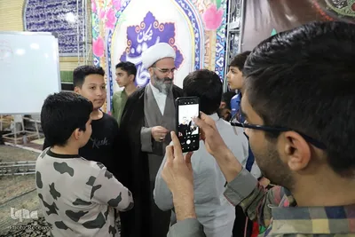 مراسم اعتکاف دانش آموزی در سمنان