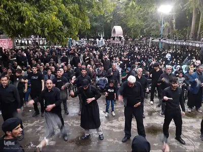 مراسم "محفل اشک"ویژه تاسوعای حسینی در اهر