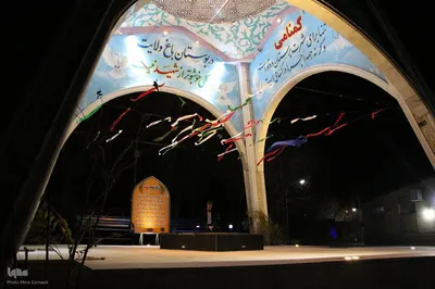 میزبانی دانشجویان دانشگاه امیرکبیر اراک از شهدای گمنام