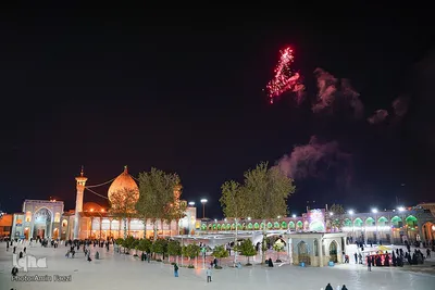 آیین گلاب شویی حرم مطهر حضرت شاهچراغ علیه السلام
