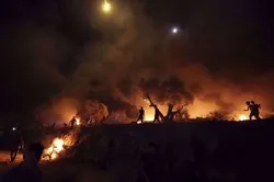 Quatre incendies dans des colonies sionistes à la frontière avec Gaza