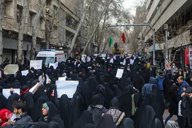 راهپیمایی دانشجویان دانشگاه های تهران در پی شهادت سردار قاسم سلیمانی
