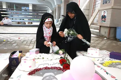 بزرگداشت روز دختر در گلزار شهدا وادی رحمت تبریز
