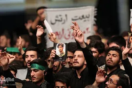 مراسم عزاداری دانشجویان به‌مناسبت اربعین حسینی(ع) در محضر رهبر انقلاب اسلامی