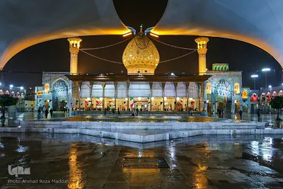 بارش اولین باران پاییزی در آستان حضرت شاهچراغ(ع)