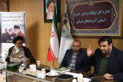 جلسه هم اندیشی داوران مسابقات اوقاف استان با مجیدی مهر، رییس مرکز امور قرآنی سازمان اوقاف