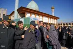 تشییع پیکر مطهر سرهنگ شهید احسان بخشنده در شیراز
