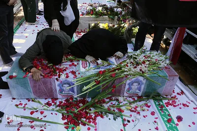 مراسم تشییع و تدفین پاسدار شهید «فیض‌الله کنعانی حقیقی» در شیراز‎‎