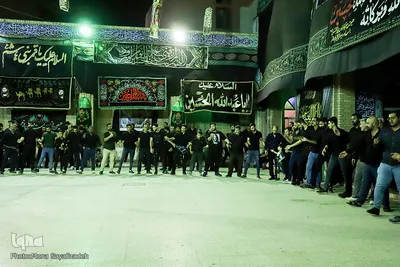 مراسم عزاداری و سینه زنی بوشهری در مسجد امام سجاد (ع) اهواز