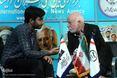 حضور استاد هوشنگ بادپا، پیشکسوت قرآنی در غرفه ایکنا
