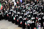 اجتماع و رزمایش بزرگ دو هزار نفری دختران جانفدای ایران در اهر