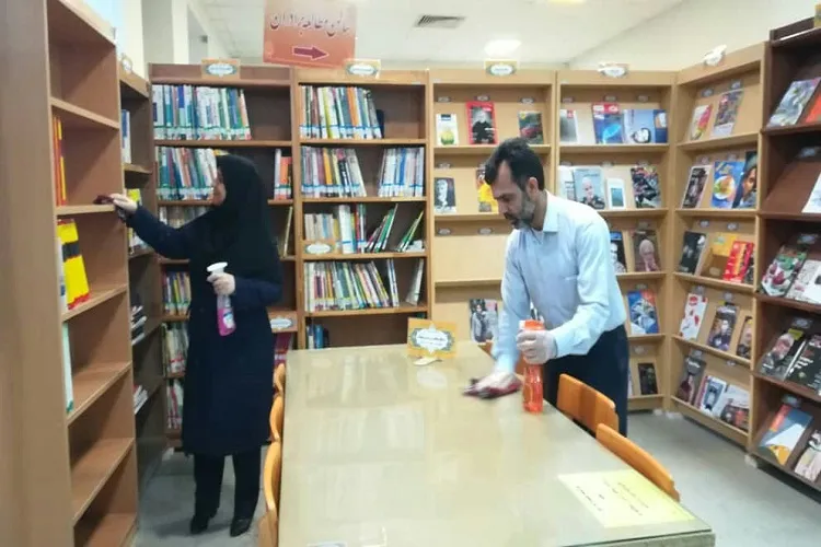 كتابخانه‌های عمومی فارس ضدعفونی شدند
