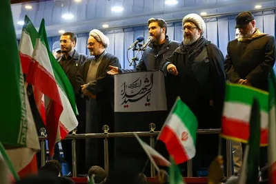 اجتماع مردم تبریز در خونخواهی قائد امت در شب ۱۲ فروردین