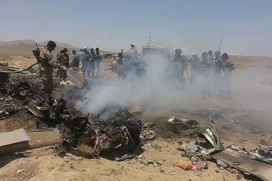 Afganistan'da helikopter düştü