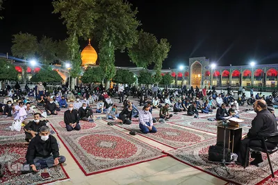 مراسم شهادت امام حسن مجتبی (ع) در حرم مطهر شاهچراغ‎(ع)