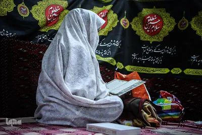 مراسم اعتکاف بانوان در مسجد باغستانی
