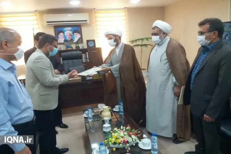 برگزاری آیین تکریم و معارفه رئیس اوقاف وامور خیریه شهرستان تنگستان + عکس