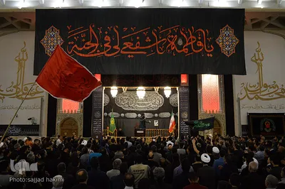 یه گزارش از مراسم عزاداری سالروز  شهادت حضرت معصومه(س)