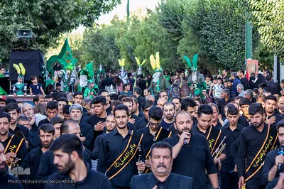 حرکت نمادین ورود کاروان امام حسین(ع) به کربلا در همدان