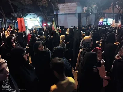 تجمع شبانه حمایت از مدافعان وطن و جشن مهر ماندگار ویژه ازدواج زوجین جانفدا در اهر