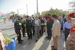 ادای احترام مردم دارالمومنین همدان به مزار سردار شهید همدانی