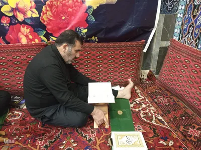 آیین معنوی اعتکاف در شهرستان اهر