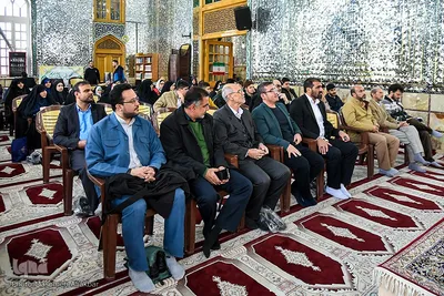 مراسم غبارروبی گلزار شهدای امامزاده محمد(ع) کرج با حضور قرآنیان بسیجی البرز‎