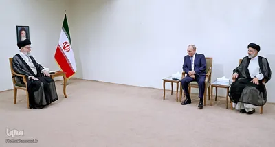 دیدار ولادیمیر پوتین، رئیس‌جمهور روسیه با آیت الله خامنه ای، رهبر معظم انقلاب