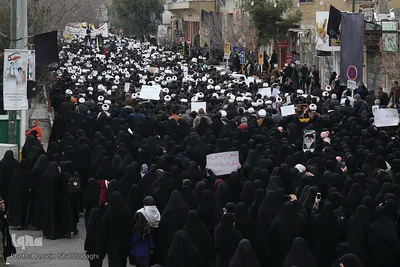 اجتماع مردم قم در پی شهادت حاج قاسم سلیمانی