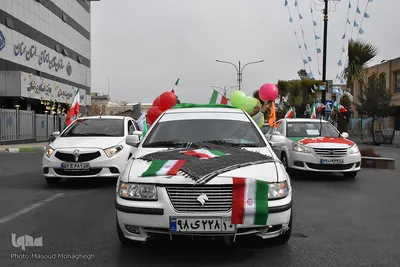 راهپیمایی خودرویی 22 بهمن 1400 - سمنان