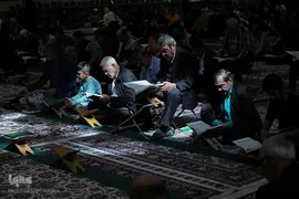 ترتیل‌خوانی قرآن کریم در حرم امام رضا(ع)