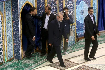 علی لاریجانی، رییس مجلس شورای اسلامی در نماز جمعه روز جهانی قدس