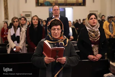 مراسم آغاز سال نو میلادی در کلیسای مریم مقدس تهران